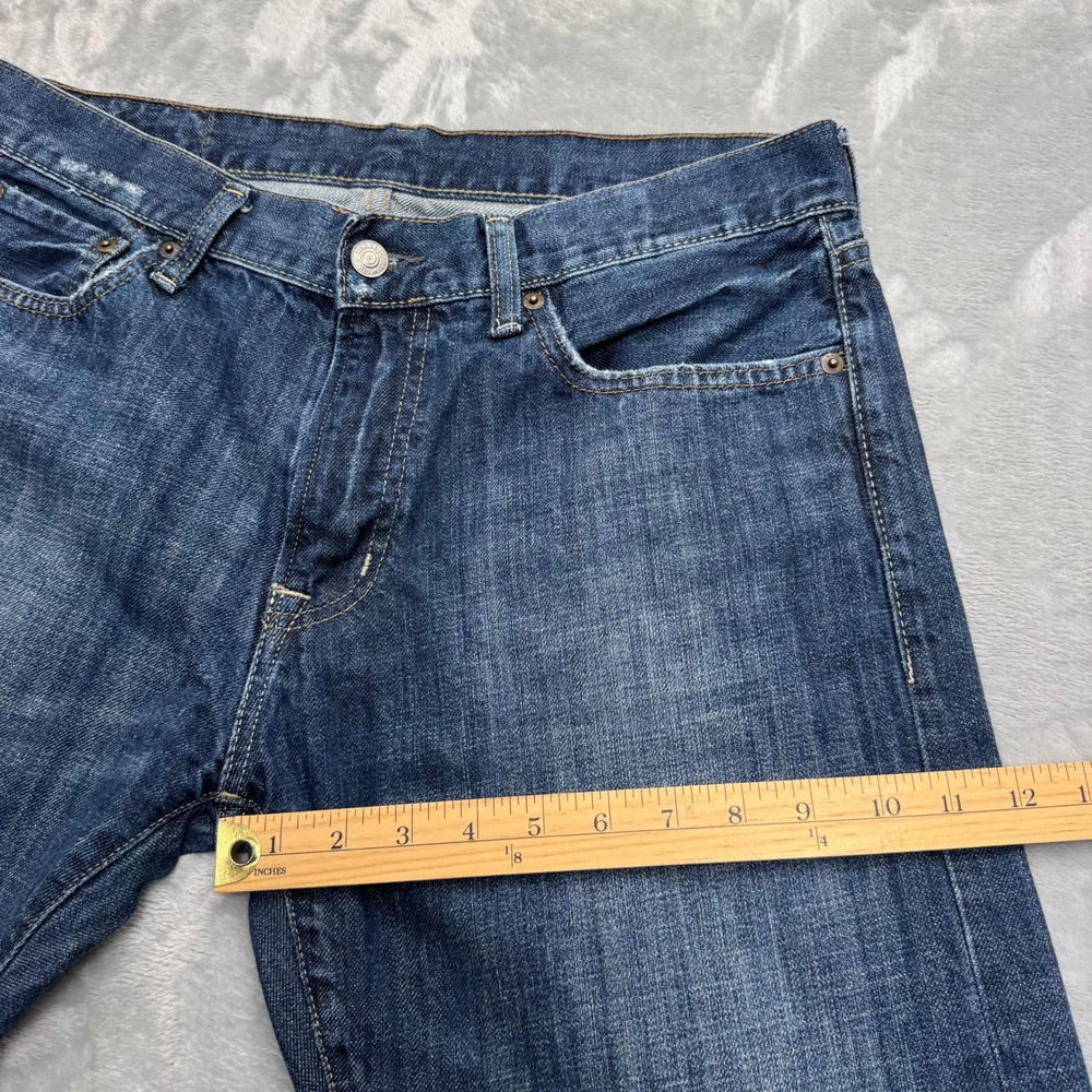 Denim & Supply Ralph Lauren Jeans Men 34x32 Blue Straight Fit Distressed Denim - Picture 8 of 13